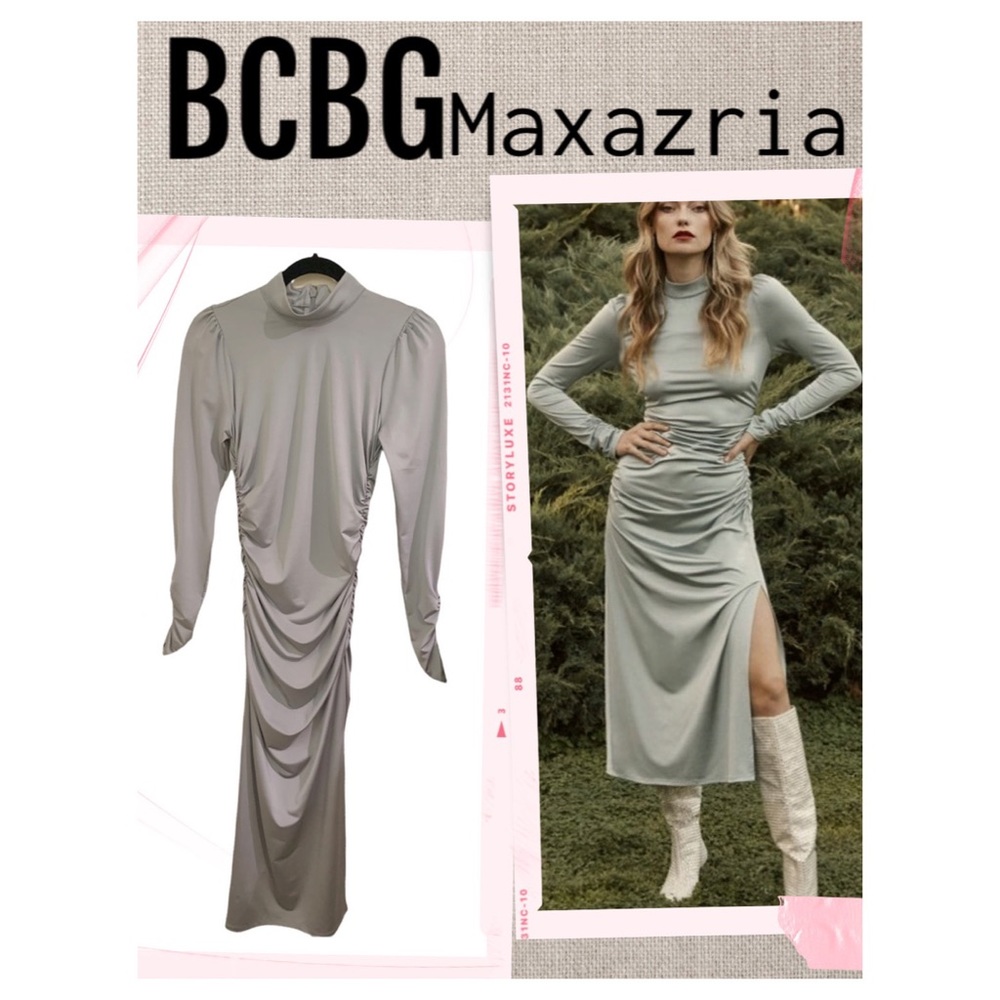 BCBG Dress MAELYNN LONG SLEEVES Stunning cocktail Dress NEW WITH TAGS Size XS